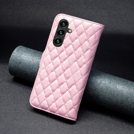 Klopové pouzdro pro Samsung Galaxy A56, Wallet, BINFEN COLOR, růžové