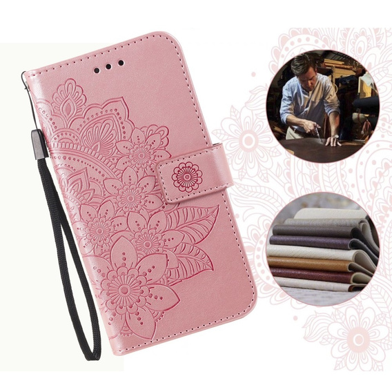 Klopové pouzdro pro Xiaomi Redmi 13C / Poco C65, Mandala Flower, růžové