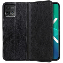 Pouzdro pro Motorola Moto G72 4G, Wallet Litchi Leather, černé