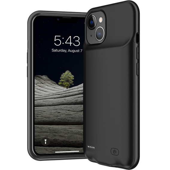 6500mAh bateriové pouzdro pro iPhone 13, černé