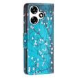Klopové pouzdro pro Infinix Hot 30, Wallet, sakura, modré