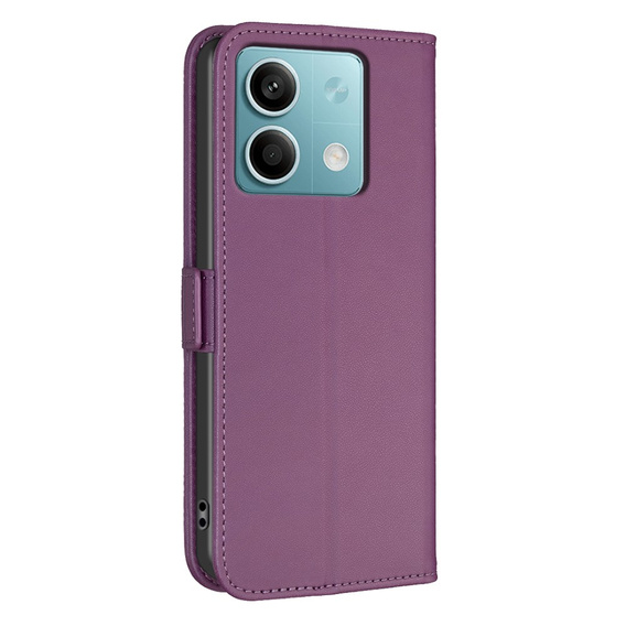 Klopové pouzdro pro Xiaomi Redmi Note 13 5G, BINFEN Wallet, tmavě fialové