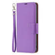 Klopové pouzdro pro Samsung Galaxy A54 5G, Wallet Litchi Magnet, fialové