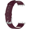 Kožený řemínek pro Samsung Galaxy Fit 3, bordó