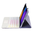 Pouzdro s podsvícenou bluetooth klávesnicí s touchpadem pro Xiaomi Pad 7 / Xiaomi Pad 7 Pro, fialové