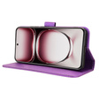 Klopové pouzdro pro Oppo Reno 12, Wallet Smart Magnet, fialové