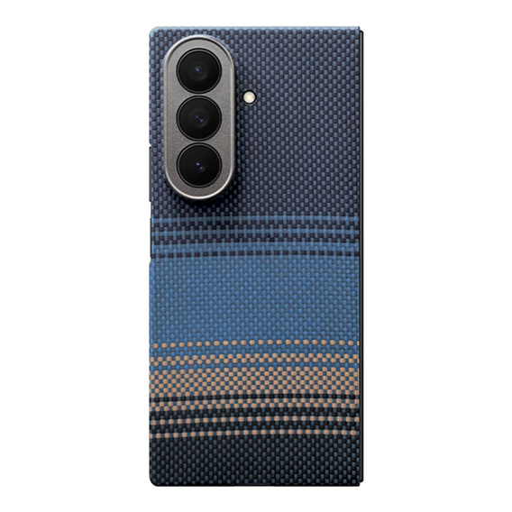 Pouzdro pro Samsung Galaxy Z Fold6 5G - magnetické aramidové vlákno, modré