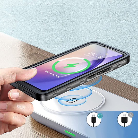Vodotěsné pouzdro IP68 pro Samsung Galaxy A54 5G, černé