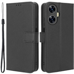 Klopové pouzdro pro Realme C55, Wallet, Smart Magnet, černé