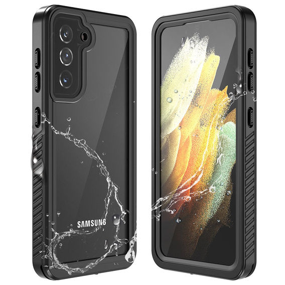 Vodotěsné pouzdro IP68 pro Samsung Galaxy S21 5G, černé