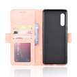 Klopové pouzdro pro LG Velvet, Card Slot, růžové