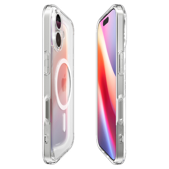 Spigen Ultra Hybrid MagSafe pouzdro pro iPhone 17, čiré/bílé
