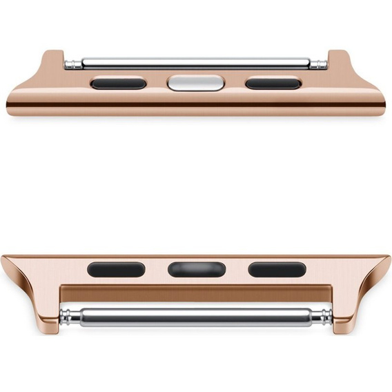 Zapięcie ze stali nierdzewnej do zegarka Apple Watch 1/2/3/4/5/6/7/SE 42/44/45mm, Rose Gold