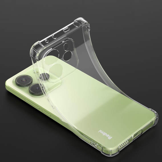 Pouzdro pro Xiaomi Redmi Note 14 4G, Dropproof, průhledné