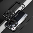 Pouzdro pro Xiaomi 15 Ultra, Armor Bumper, s krytem objektivu, černá / stříbrná
