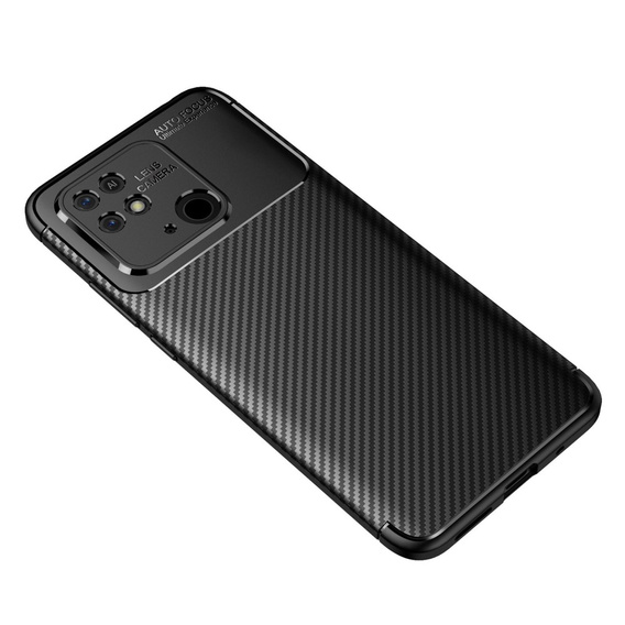 Pouzdro pro Xiaomi Redmi 10C, Carbon Gel, černé