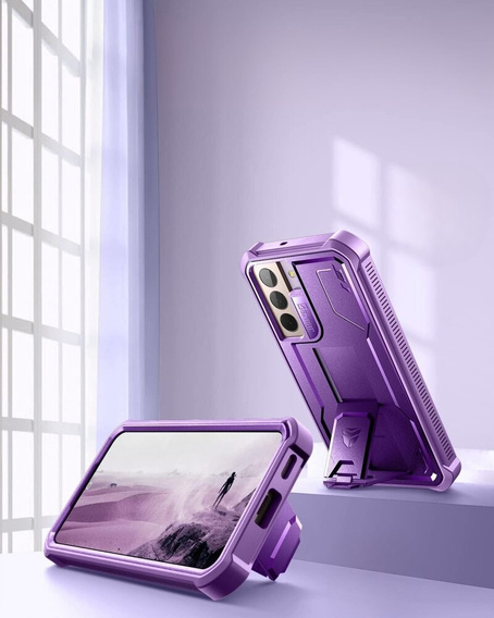 Pancéřové pouzdro pro Samsung Galaxy S22, Dexnor Full Body, fialové