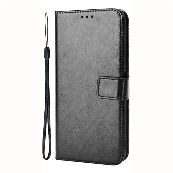 Klopové pouzdro pro Xiaomi Poco X6 Pro 5G, Crazy Horse Wallet, černé