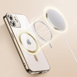 Pouzdro pro iPhone 12, Electro MagSafe, zlaté + sklo na displej