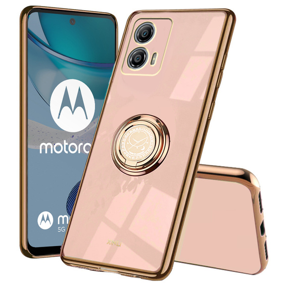 Pouzdro pro Motorola Moto G53 5G, Electro Ring, růžové rose gold