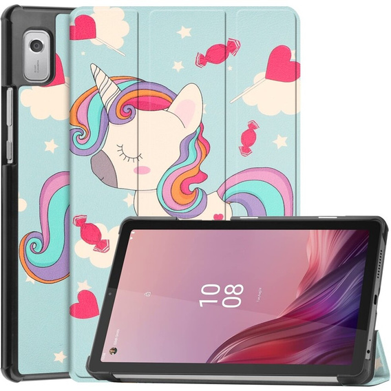 Pouzdro pro Lenovo Tab M9, Smartcase, unicorn