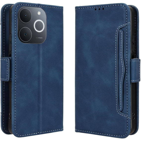 Klopové pouzdro pro Realme Note 70T 4G, Card Slot, námořnicky modré