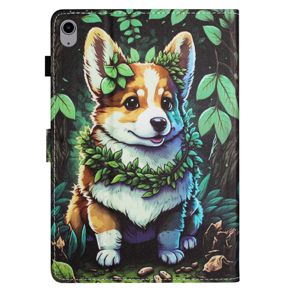 Pouzdro pro iPad 10.9" 2022 (10 gen.), s klopou, corgi dog