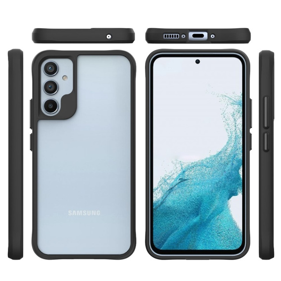 Pouzdro pro Samsung Galaxy A34 5G, Fusion Hybrid, transparentní / černé