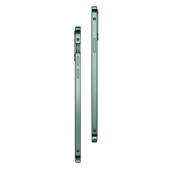 Pouzdro pro iPhone 12 Mini, Magnetic Dual Glass, zelené