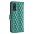 Klopové pouzdro pro Samsung Galaxy A56, Wallet, BINFEN COLOR, zelené