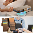 CASEME Litchi Peněženkové flipové pouzdro pro Samsung Galaxy Z Fold7 5G