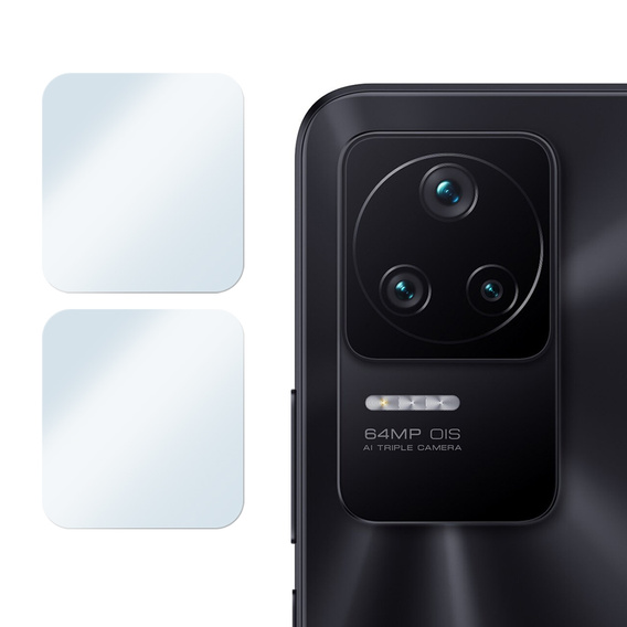 2x tvrzené sklo ERBORD pro kameru na Xiaomi Poco F4 5G