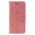 Klopové pouzdro pro iPhone 7/8/SE 2020/SE 2022, Butterfly, růžové
