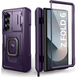 Pancéřové pouzdro pro Samsung Galaxy Z Fold 6 5G, Dexnor Full Body S-Pen Slot, fialové