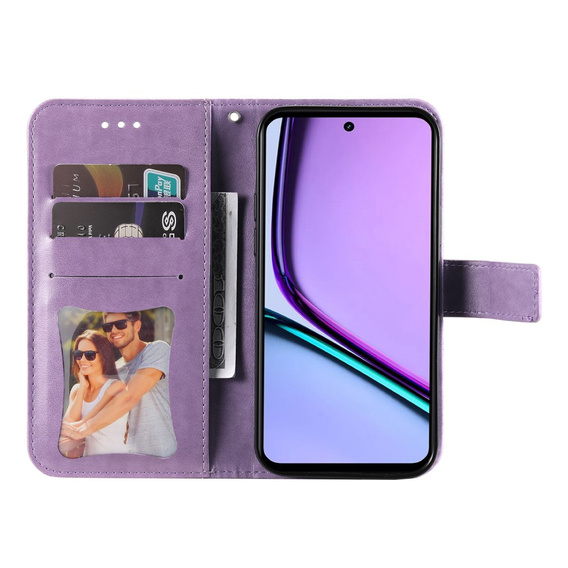 Klopové pouzdro pro Realme C67, Mandala, fialové