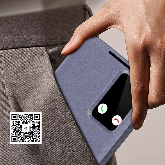 Flipové pouzdro pro Samsung Galaxy S25 Edge, Smart View Wallet, fialové