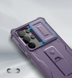 Pancéřové pouzdro pro Samsung Galaxy S25 Ultra, Dexnor Full Body (Two Frames), fialové