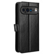Klopové pouzdro pro Google Pixel 9 / Google Pixel 9 Pro, Crazy Horse Wallet, černé