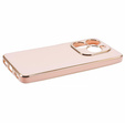 Pouzdro pro Infinix Hot 40i, Glamour CamShield, růžové rose gold