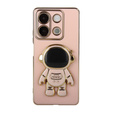 Pouzdro pro Xiaomi Redmi Note 13 5G, Astronaut, růžové + 9H tvrzené sklo