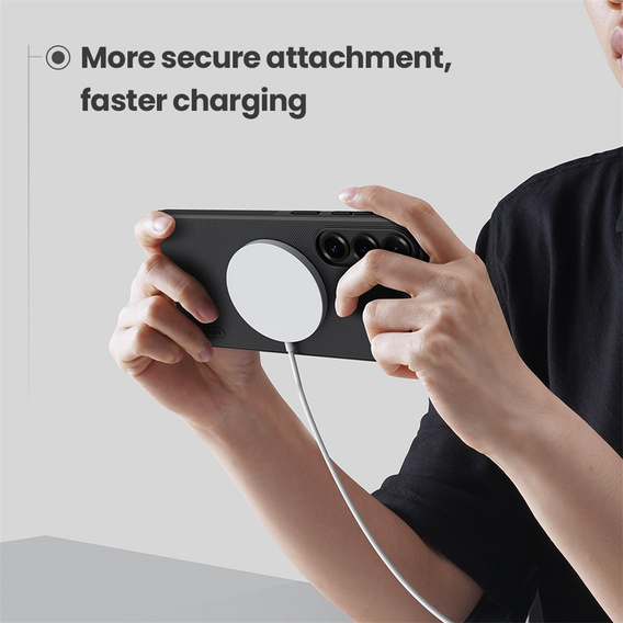 Pouzdro NILLKIN Frosted Shield Pro MagSafe pro Samsung Galaxy S26 Plus, černé