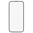 3D tvrzené sklo pro iPhone 15, s krytem reproduktoru, černé