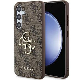 Pouzdro GUESS pro Samsung Galaxy A55, 4G Big Metal Logo, hnědé