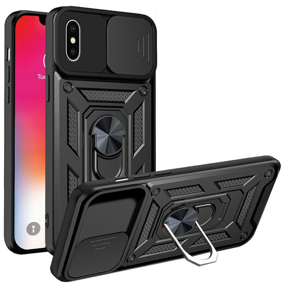 Pouzdro pro iPhone X / XS, CamShield Slide, černé