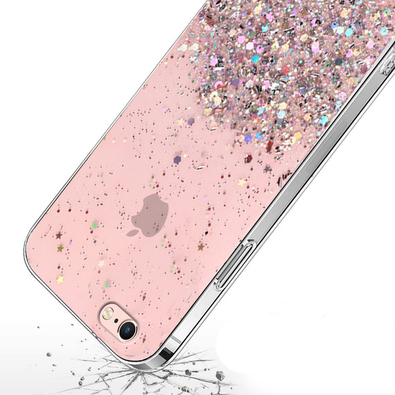 Pouzdro pro iPhone 6/6s 4.7, Glittery, růžové