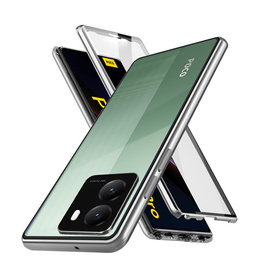 Pouzdro pro Xiaomi Poco X7 Pro 5G, Magnetic Dual Glass, stříbrné