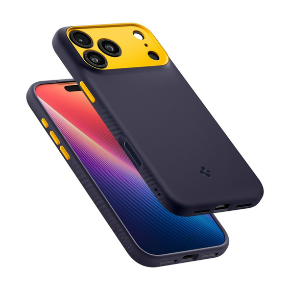 Pouzdro Spigen pro iPhone 17 Pro, Nano Pop Mag MagSafe, Blueberry Navy