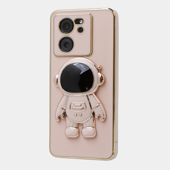 Pouzdro pro Xiaomi 13T / 13T Pro, Astronaut, růžové rose gold