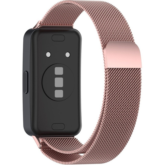 Bransoleta Milanese do Huawei Band 8, Różowa