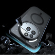 Pouzdro pro Nothing Phone 3A Pro, pro MagSafe, ERBORD Matt Case, černý